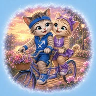 Змееносец ♀ + Стрелец ♂