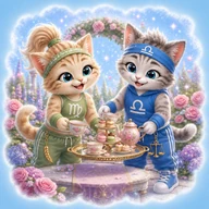 Дева ♀ + Весы ♂
